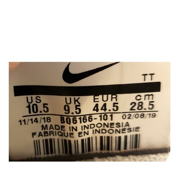 Nike React Element 55 Men's Sneakers Size- 10.5 White/Pale/Vanilla - Picture 9 of 9